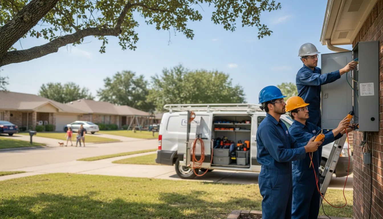 Certified electrician providing emergency electrical services in Star Lake, WI